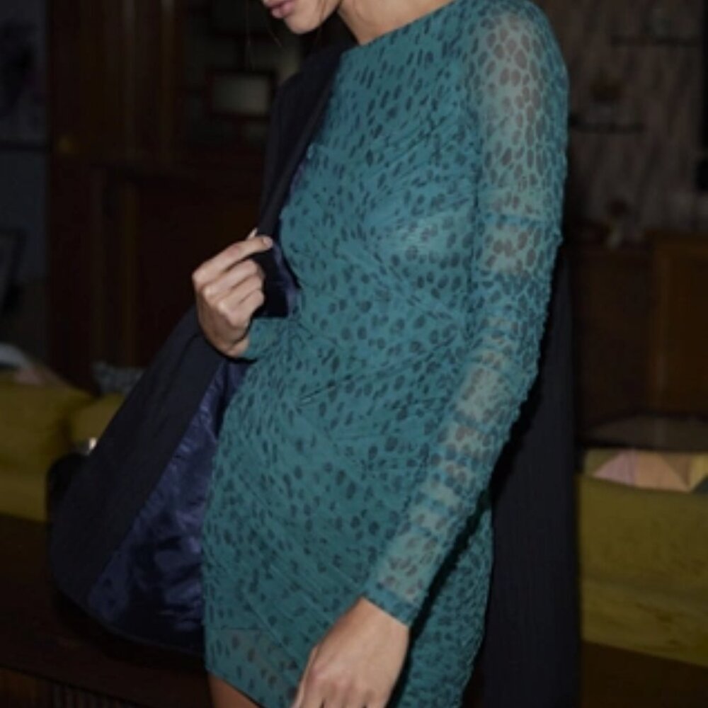 NWT Free People Katana Mini Dress in Alpine - XS